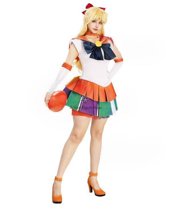 Sailor Moon Minako Aino Sailor Venus Cosplay Costume for Role Play