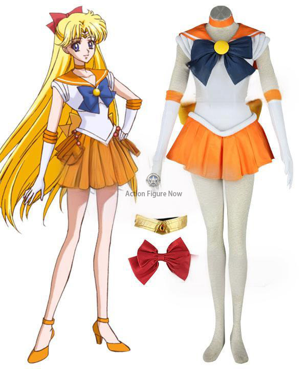 Sailor Moon Minako Aino Sailor Venus Cosplay Costume for Role Play