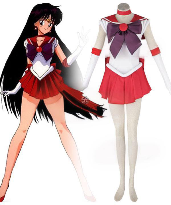 Sailor Moon: Rei Hino (Sailor Mars) Cosplay Costume