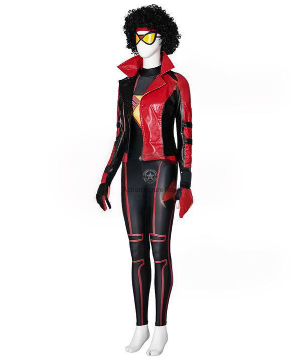A suitable SEO-friendly and clear product name for the page could be: Spider-Woman Jessica Drew Cosplay Costume - Spider-Man: Across the Spider-Verse. This title maintains clarity, incorporates important keywords, and aligns with SEO best practices.