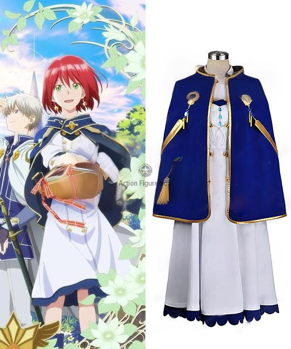 Shirayuki Akizuki Red Hair Cosplay Costume