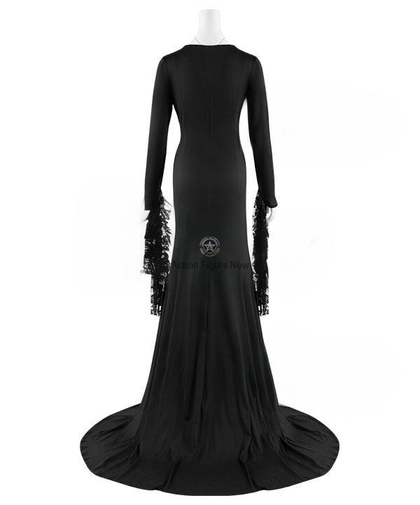 Morticia Addams Black Halloween Cosplay Costume from The Addams Family - ECM2562