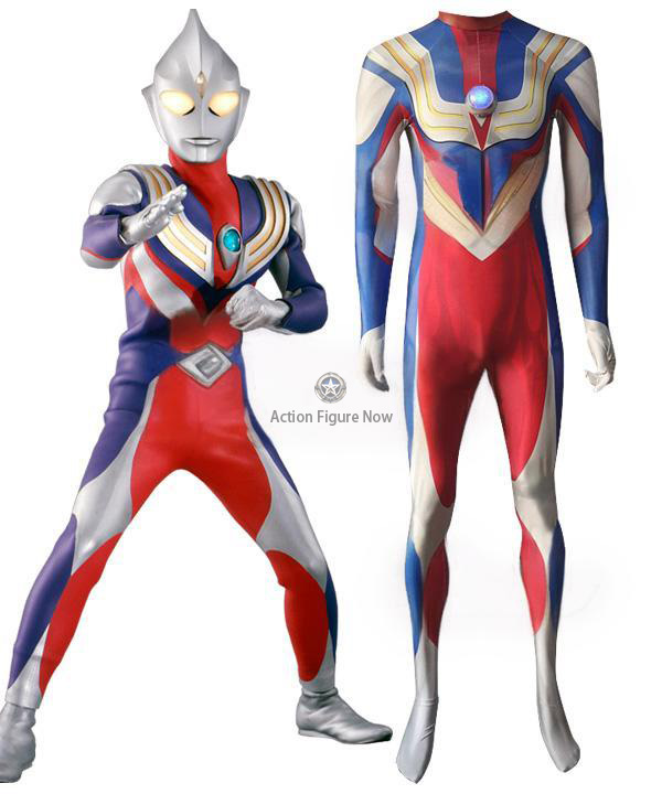 Ultraman Tiga Cosplay Bodysuit - Full Zentai Costume for Fans