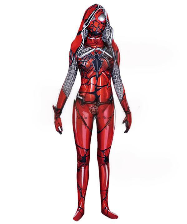 Spider-Gwen Venom Symbiote and Carnage Inspired Cosplay Jumpsuit