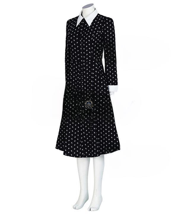 2022 TV Series Wednesday Addams Costume - The Addams Family Cosplay Outfit