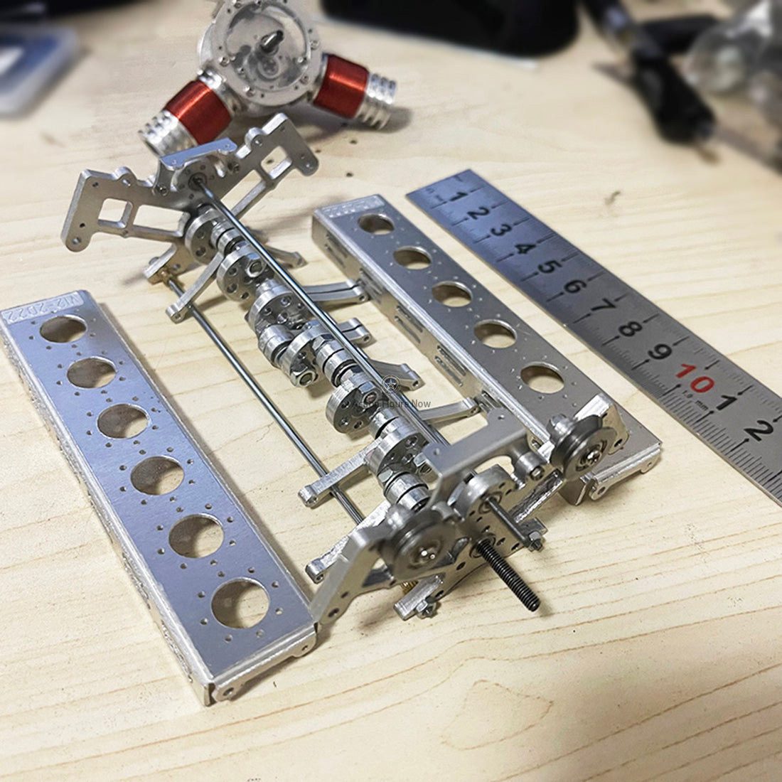 1/10 Scale RC Brushless Metal V12 Engine Model for Cars and Ships 1/10 Scale RC Brushless Metal V12 Engine Model for Cars and Ships