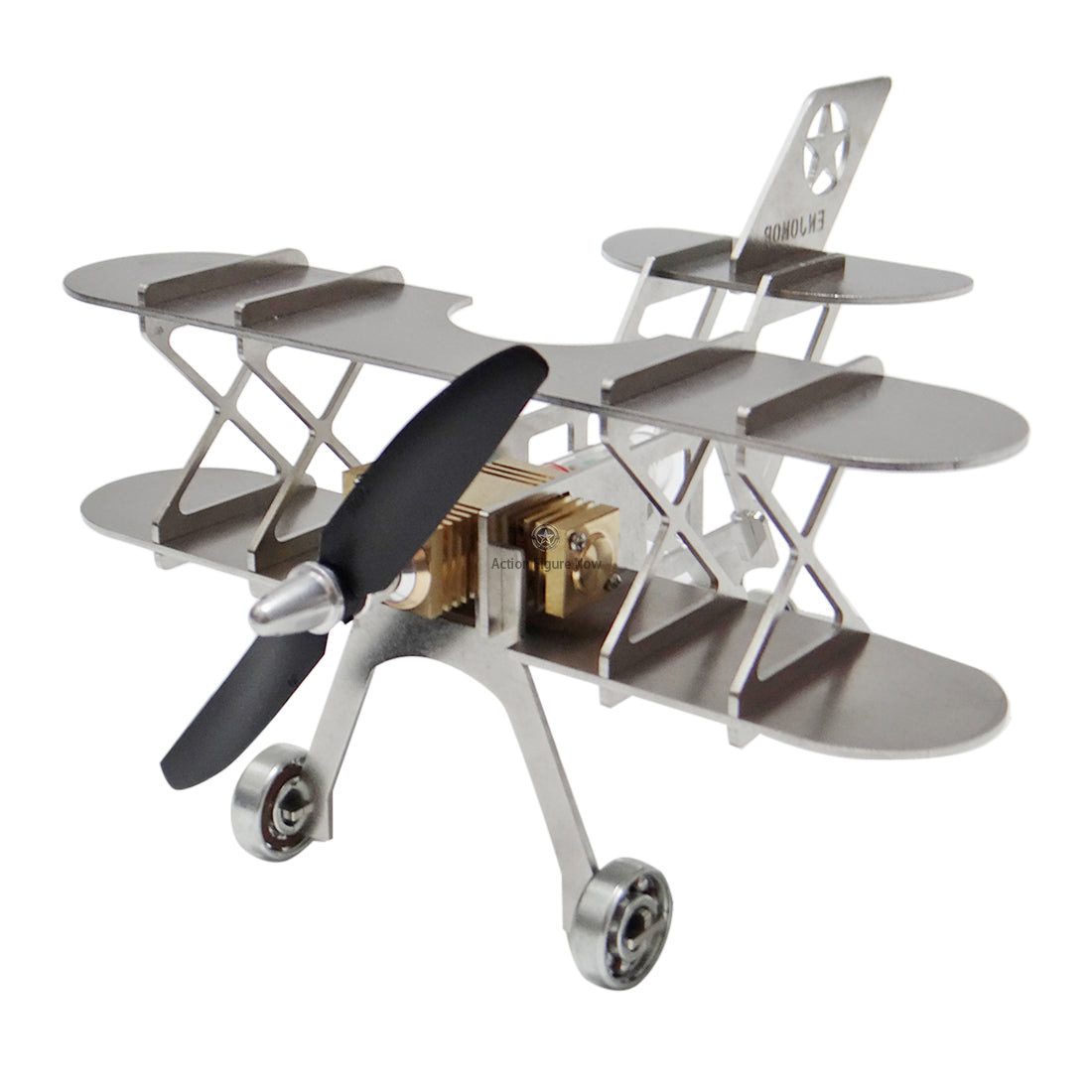 ENJOMOR Stirling Engine Airplane Model Assembly Kit for Education & Science ENJOMOR Stirling Engine Airplane Model Assembly Kit for Education & Science