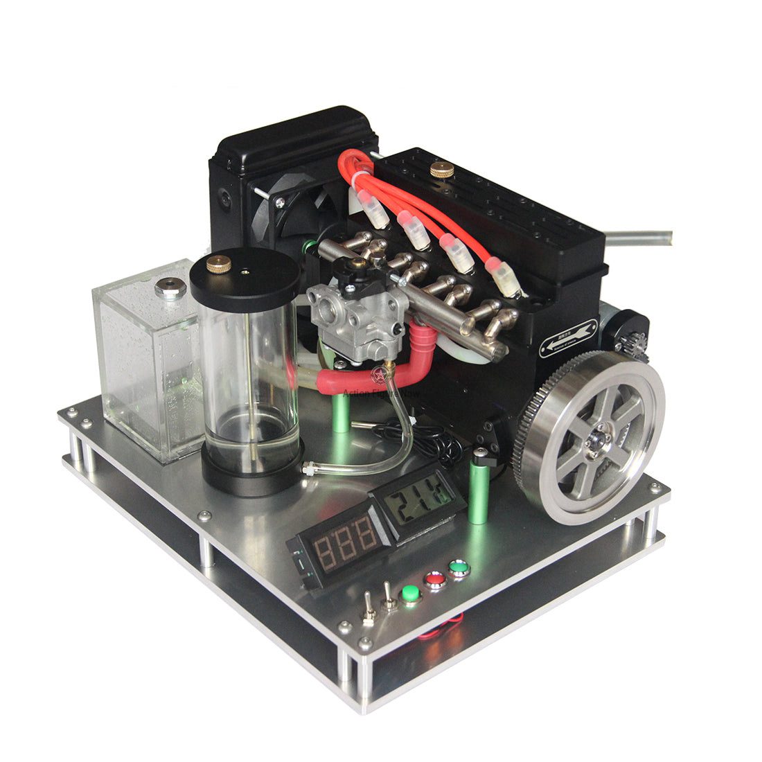 Water-Cooled Metal Fixed Base for 32CC Inline 4-Cylinder Engine (SKU: 33ED3030434, 333085161ED, 33ED3104107) Water-Cooled Metal Fixed Base for 32CC Inline 4-Cylinder Engine (SKU: 33ED3030434, 333085161ED, 33ED3104107)
