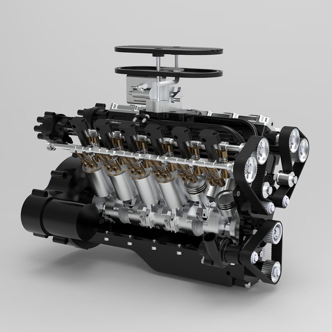 ENJOMOR V12 Internal Combustion Engine Model: 4-Stroke Water-Cooled DOHC 12-Cylinder 72CC Electric Gasoline V12 Engine Model ENJOMOR V12 Internal Combustion Engine Model: 4-Stroke Water-Cooled DOHC 12-Cylinder 72CC Electric Gasoline V12 Engine Model