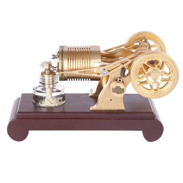 ENJOMOR 2-Cylinder Stirling Engine Model Kit (Vacuum/Flame Engine)