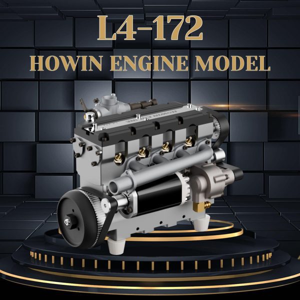 HOWIN L4 17.2CC SOHC 1/6-Scale Inline 4-Cylinder 4-Stroke Nitro/Electric RC Engine