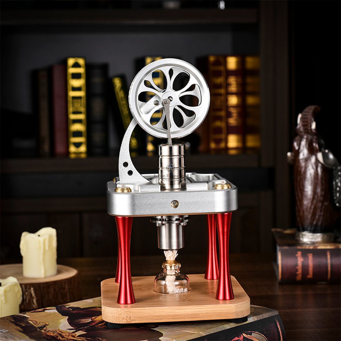 High-Temperature Water-Cooled Stirling Engine Model for Scientific Experimentation