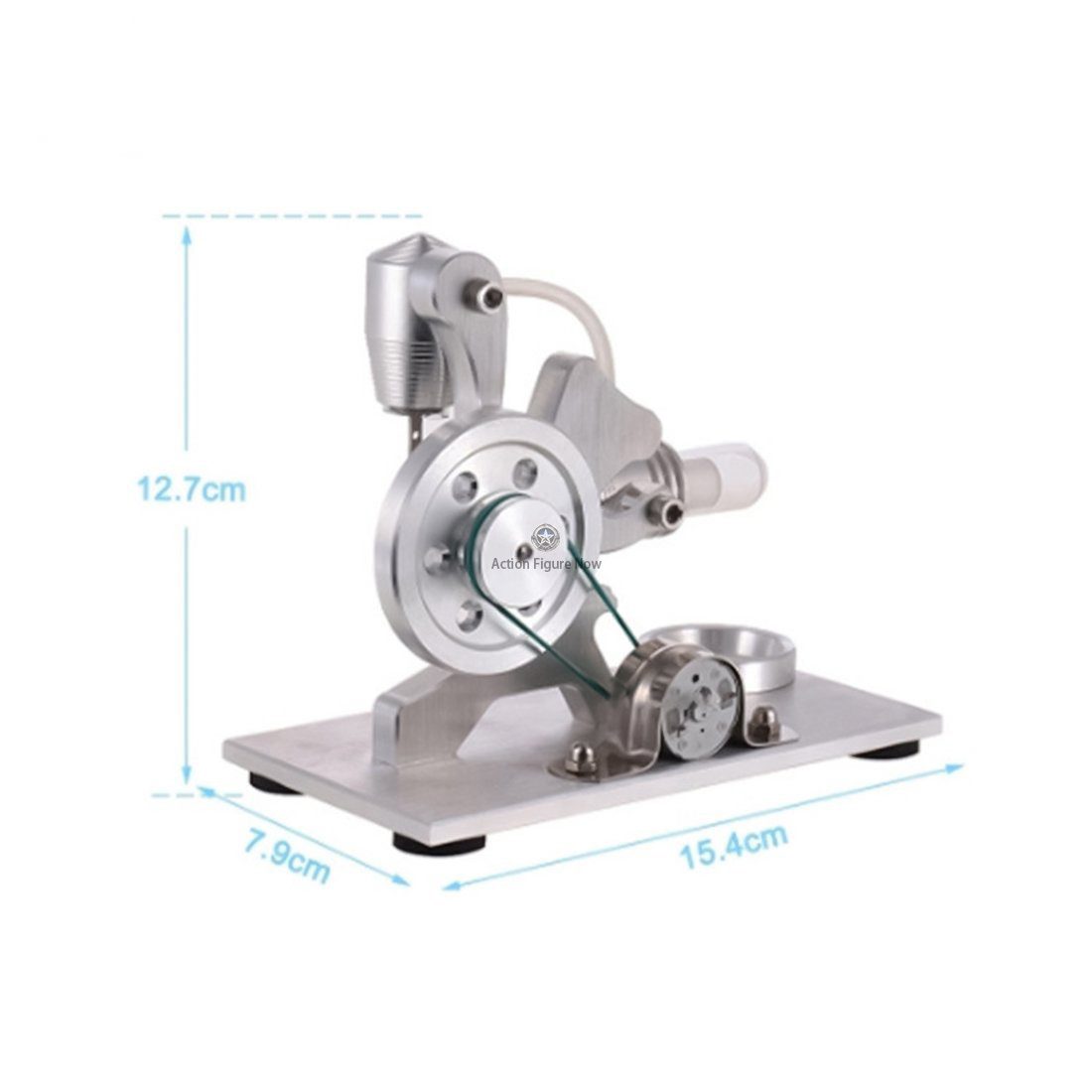Squirrel Shape Stirling Engine Model: Single-Cylinder Stirling Engine with LED Generator Squirrel Shape Stirling Engine Model: Single-Cylinder Stirling Engine with LED Generator