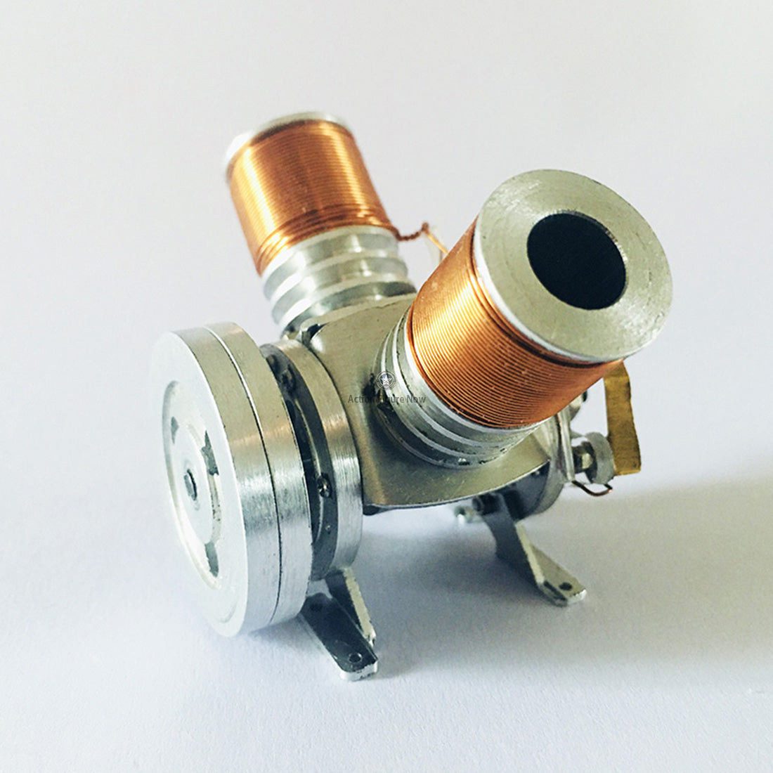 Metal Mini V Type Double-Cylinder V2 Electromagnetic Engine Model Kit Metal Mini V Type Double-Cylinder V2 Electromagnetic Engine Model Kit