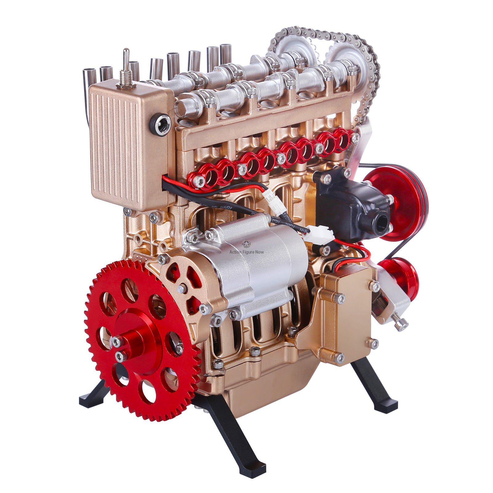 Teching Engine Assembly Kit: Full Metal 4-Cylinder Car Engine Building Kit for STEM Education and Gift Collection - Enginediy Teching Engine Assembly Kit: Full Metal 4-Cylinder Car Engine Building Kit for STEM Education and Gift Collection - Enginediy