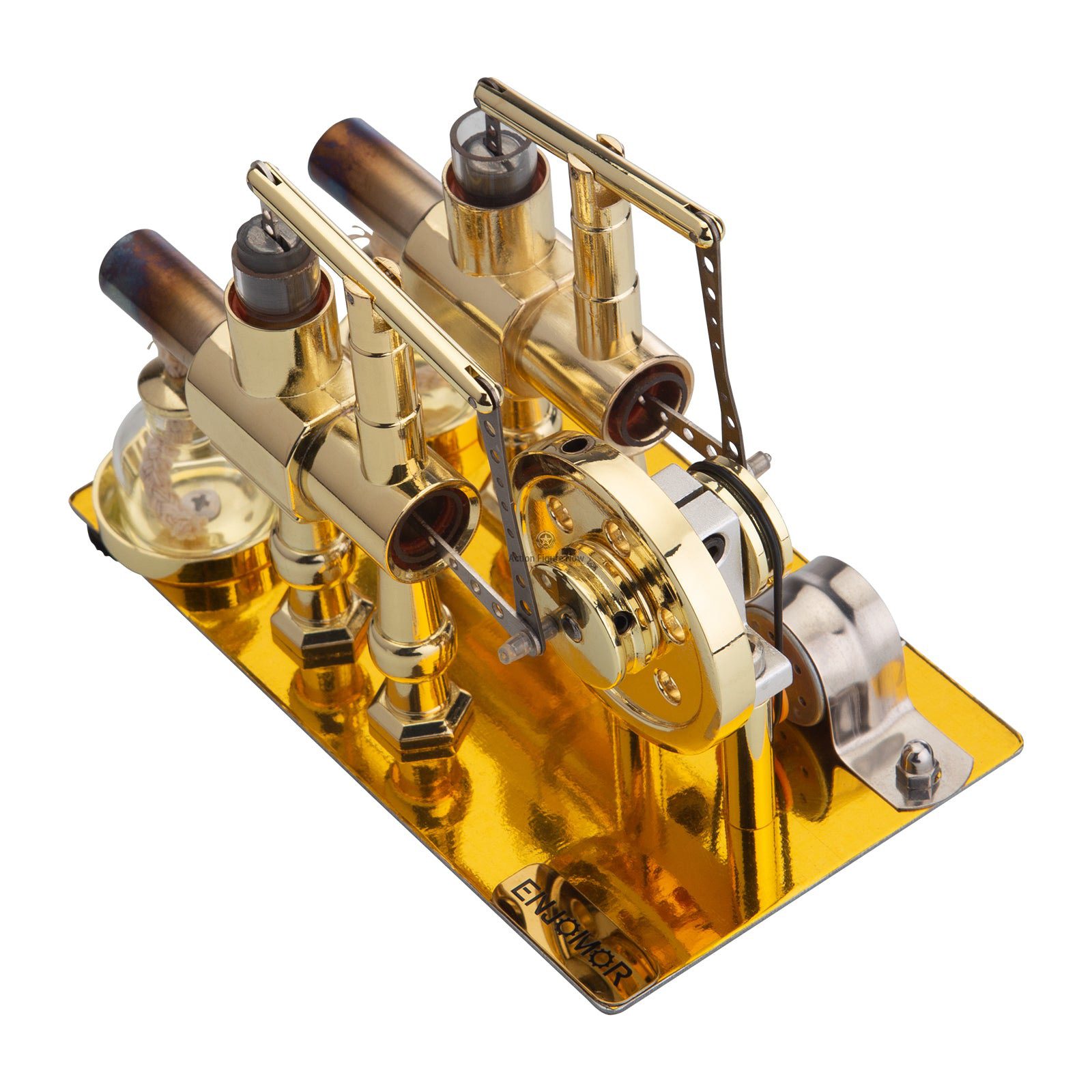 ENJOMOR Stirling Engine Hot Air External Combustion Model with LED Bulb Gift ENJOMOR Stirling Engine Hot Air External Combustion Model with LED Bulb Gift