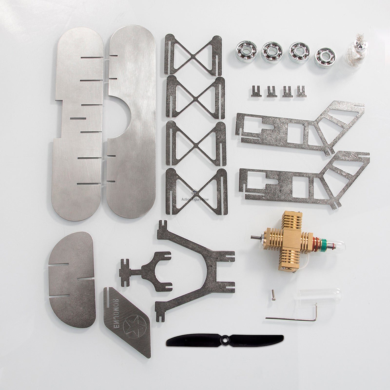 ENJOMOR Stirling Engine Airplane Model Assembly Kit for Education & Science ENJOMOR Stirling Engine Airplane Model Assembly Kit for Education & Science