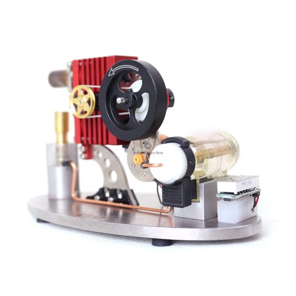 ENJOMOR Small Stirling Engine Generator Model Science Educational Engine Power Generator Engine Physics Experiment Teaching DIY Kit STEM Educational Toy