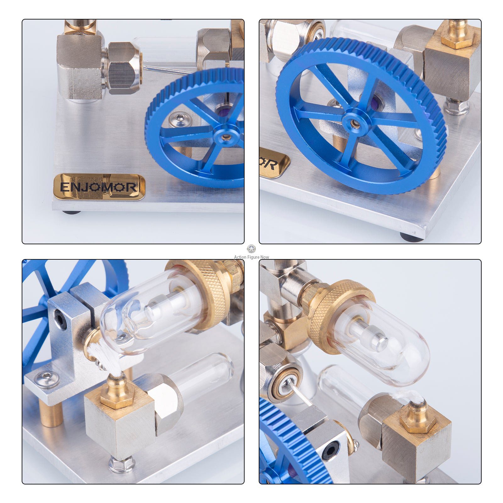 Vertical Flywheel Mini Stirling Engine Model - External Combustion Engine Stirling Cycle Engine Vertical Flywheel Mini Stirling Engine Model - External Combustion Engine Stirling Cycle Engine