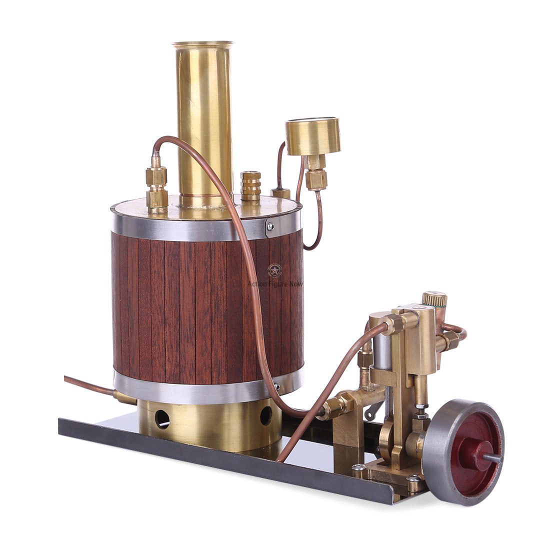 Mini Steam Engine Model-Building Kit: Steam Engine with Boiler, Base Included Mini Steam Engine Model-Building Kit: Steam Engine with Boiler, Base Included