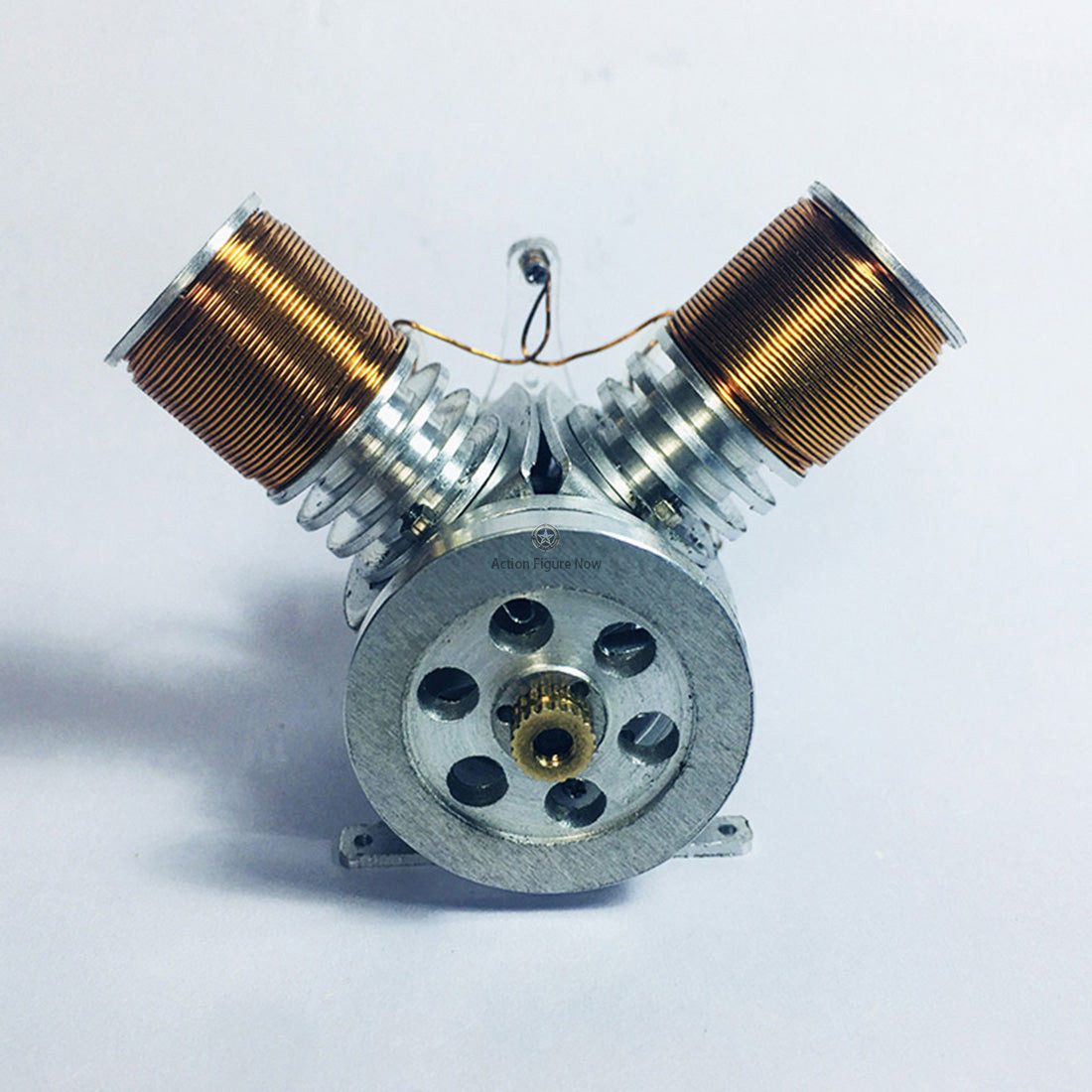 Metal Mini V Type Double-Cylinder V2 Electromagnetic Engine Model Kit Metal Mini V Type Double-Cylinder V2 Electromagnetic Engine Model Kit