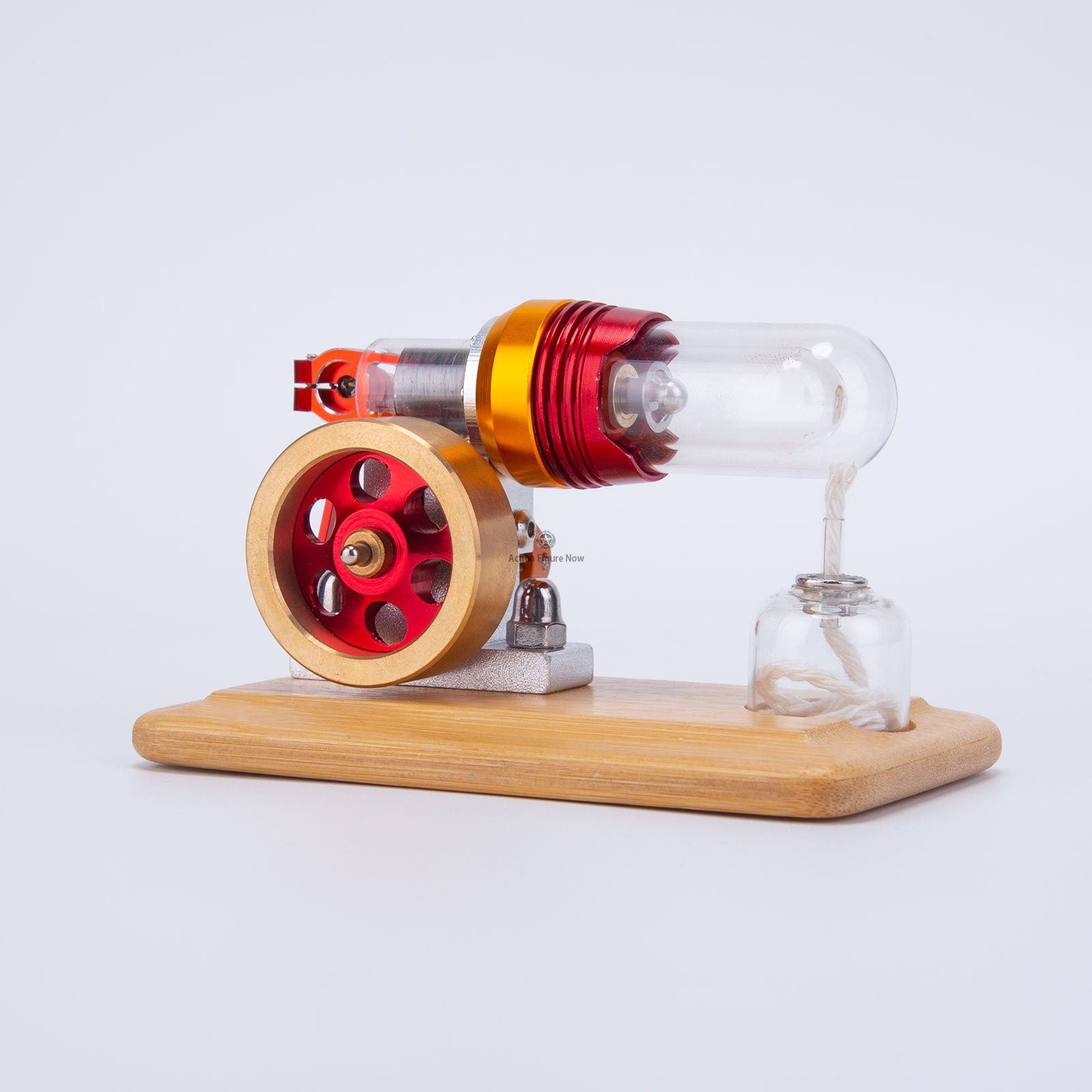 ENJOMOR Mini Free Piston Stirling Engine, External Combustion Hot Air Engine Model Science STEM Toy