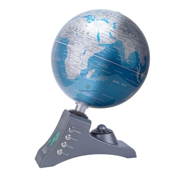 TECHING Illuminated World Globe | Educational Desktop Globe | World Geography Decor