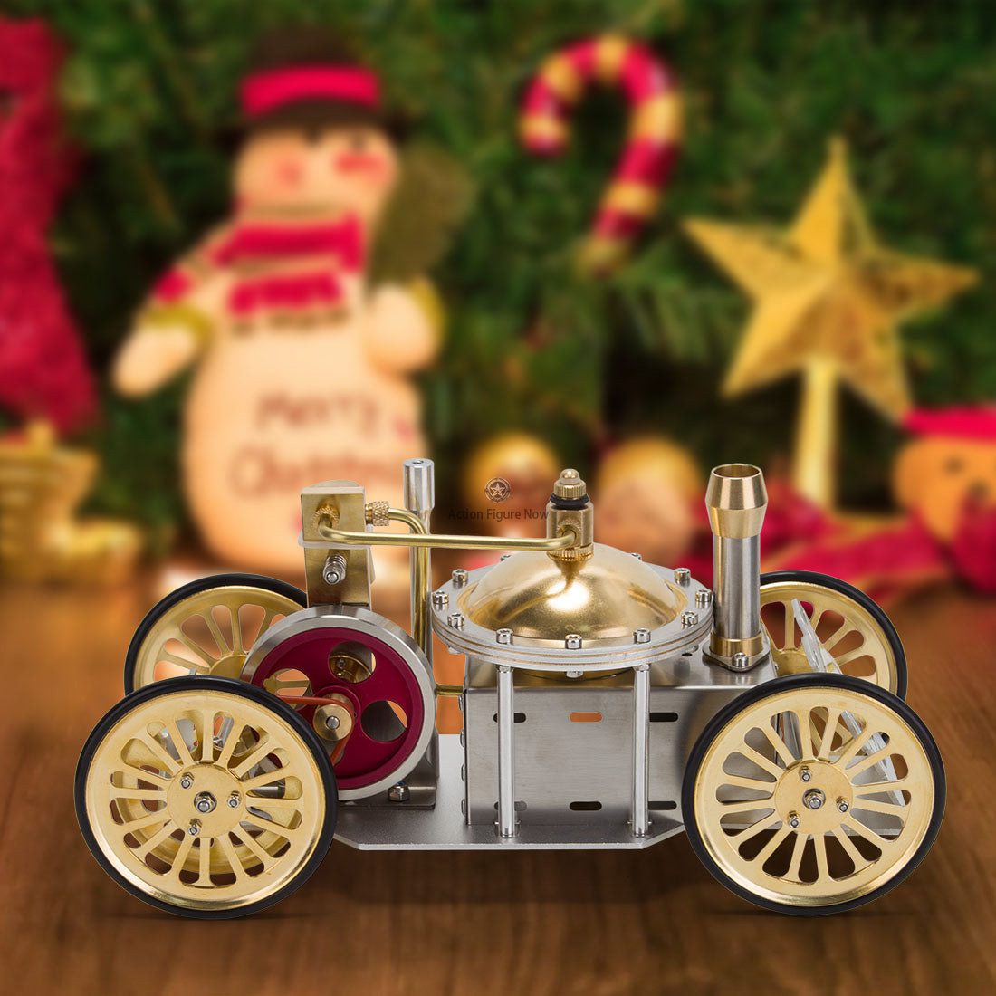 ENJOMOR Metal Steam Engine Toy Car: Classic Steam Powered Vehicle, Christmas Gift ENJOMOR Metal Steam Engine Toy Car: Classic Steam Powered Vehicle, Christmas Gift