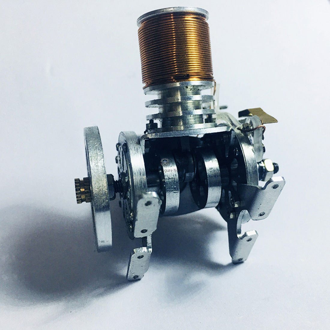 Metal Mini V Type Double-Cylinder V2 Electromagnetic Engine Model Kit Metal Mini V Type Double-Cylinder V2 Electromagnetic Engine Model Kit