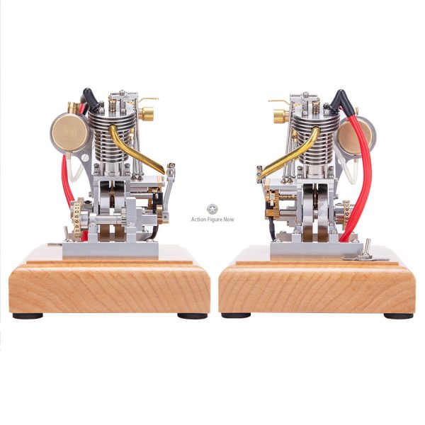 H08 4.2CC Two-Cylinder Gasoline Mini Retro Motorcycle Engine Model with Overhead Valves (OHVs) and Pedal Starter
