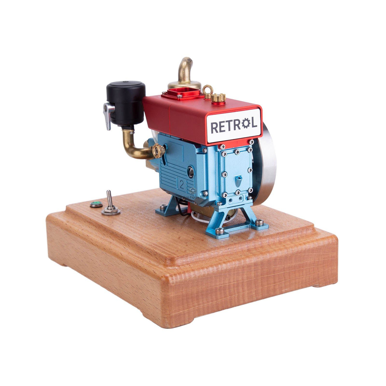 RETROL 1/8 2.6cc Mini 4-Stroke Gasoline Engine Model: Upgraded Internal Combustion Engine Model RETROL 1/8 2.6cc Mini 4-Stroke Gasoline Engine Model: Upgraded Internal Combustion Engine Model