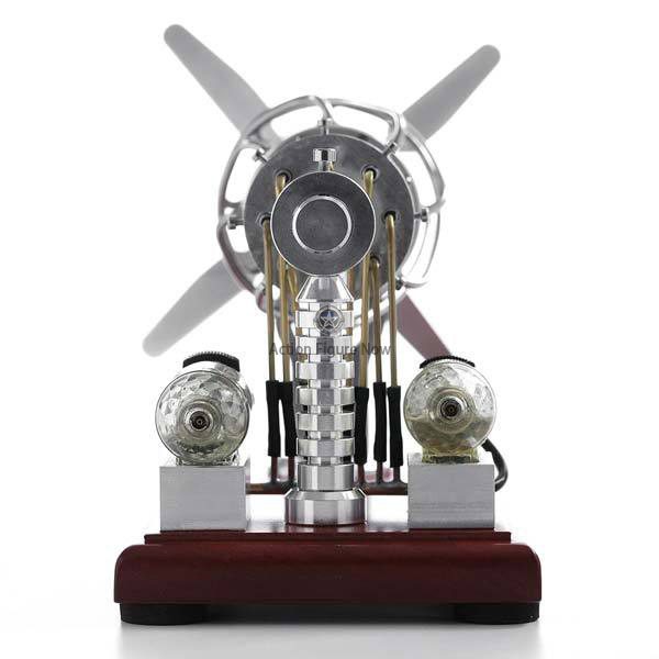 16-Cylinder Stirling Engine Double-Tank Gas-Powered Motor Stirling Engine Model Kit 16-Cylinder Stirling Engine Double-Tank Gas-Powered Motor Stirling Engine Model Kit