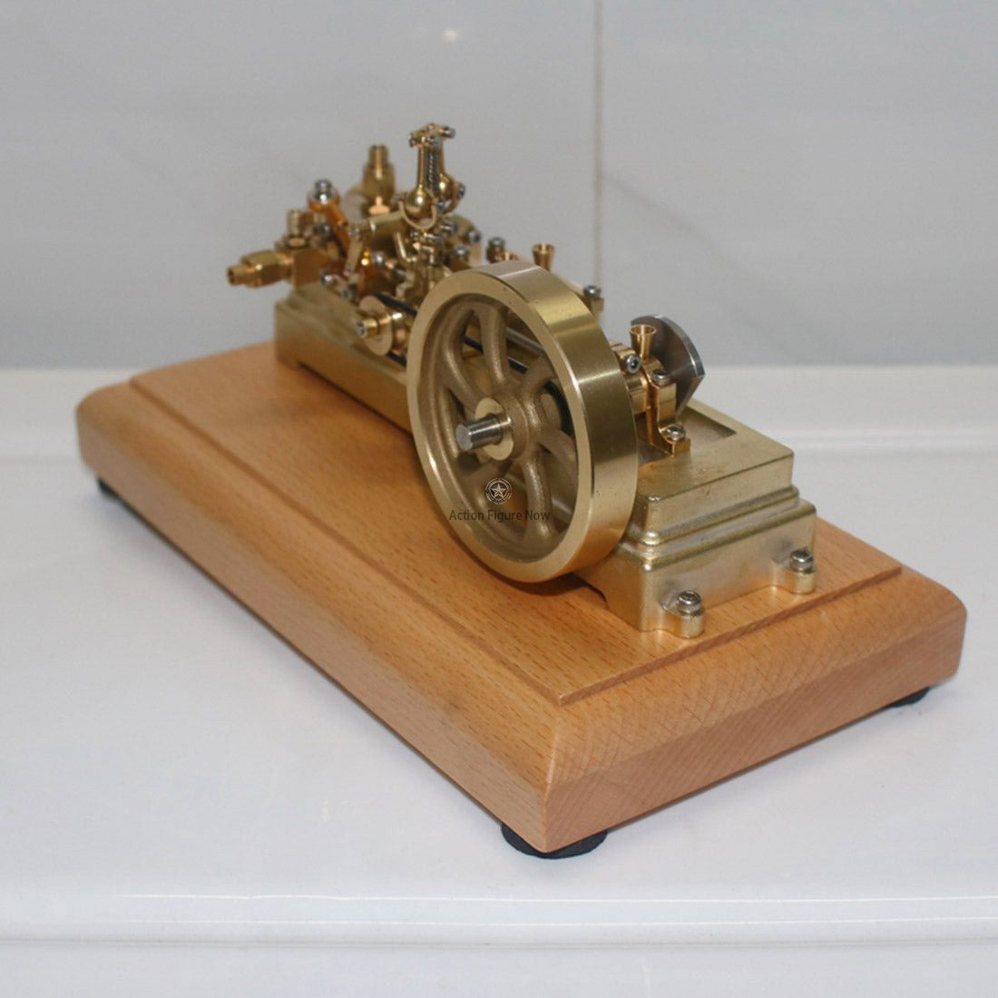 1.7CC Miniature Retro Horizontal Single Cylinder Reciprocating Double Acting Steam Engine with Speed Reducer 1.7CC Miniature Retro Horizontal Single Cylinder Reciprocating Double Acting Steam Engine with Speed Reducer