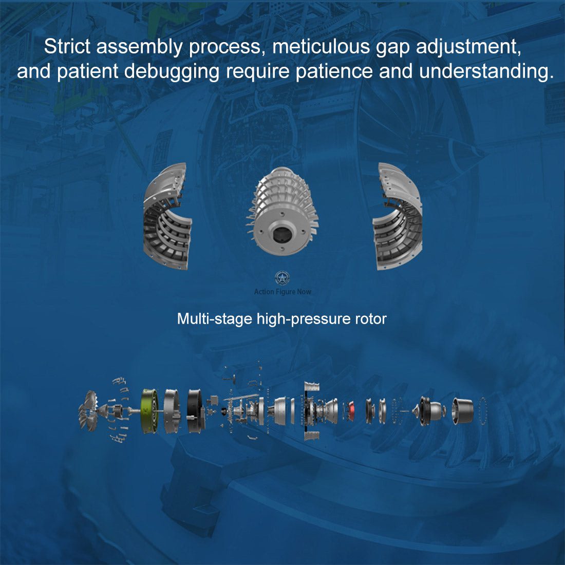 TECHING DIY Turbofan Jet Engine Model Kit - 1/10 Scale Full Metal Dual ...