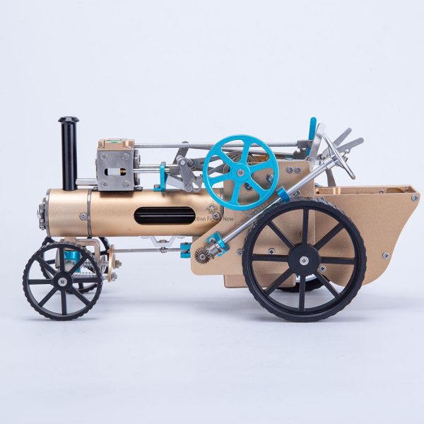 TECHING Assembled Full-Metal Steam Car Engine Model Gift Collection - Used (Excellent Condition)