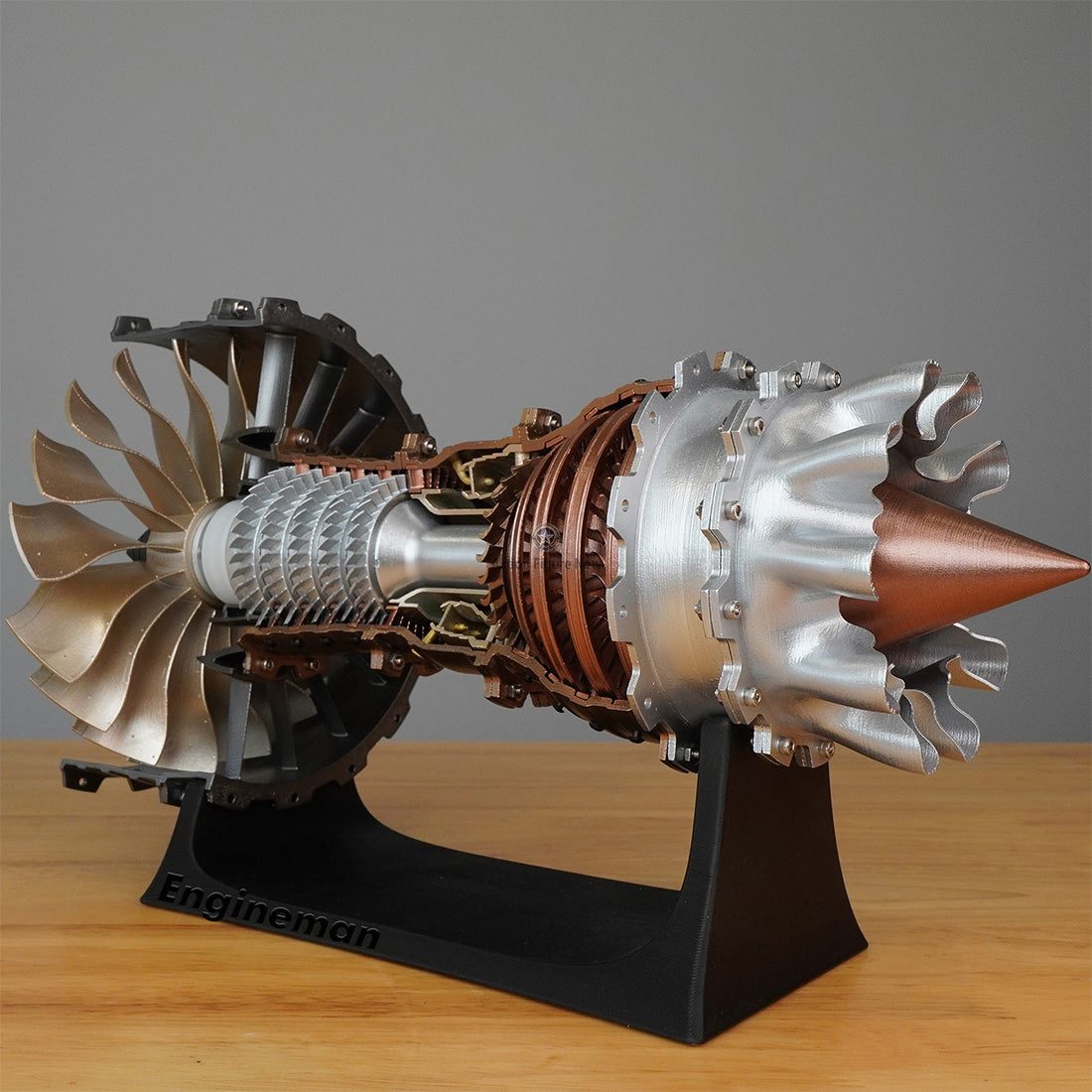 Aircraft Turbofan Engine Model Kit | 1:20 TR900 DIY Aerospace STEM Learning Toy Aircraft Turbofan Engine Model Kit | 1:20 TR900 DIY Aerospace STEM Learning Toy