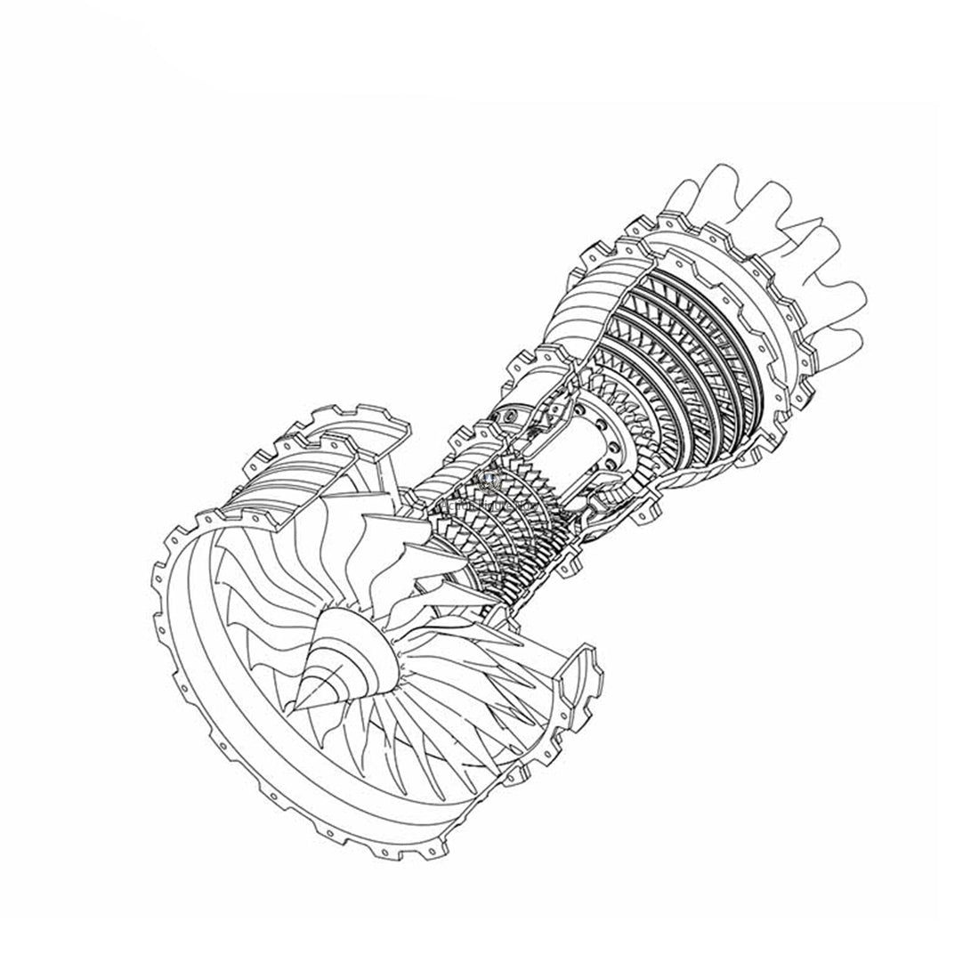 Trent 900 Turbofan Engine Model Kit: Build Your Own Operable Jet Engine Trent 900 Turbofan Engine Model Kit: Build Your Own Operable Jet Engine