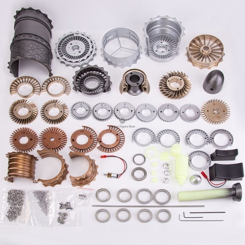 SKYMECH 1/20 Scale Turbofan Engine Model Kit: Build Your Own Functional WS-15 Turbofan Engine with 150+ Parts