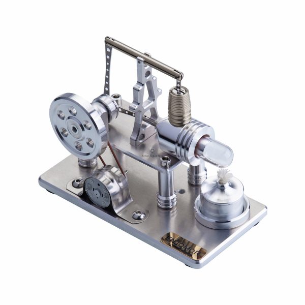 Stirling Engine Generator Kit with Colorful LED Lights - EngineDIY