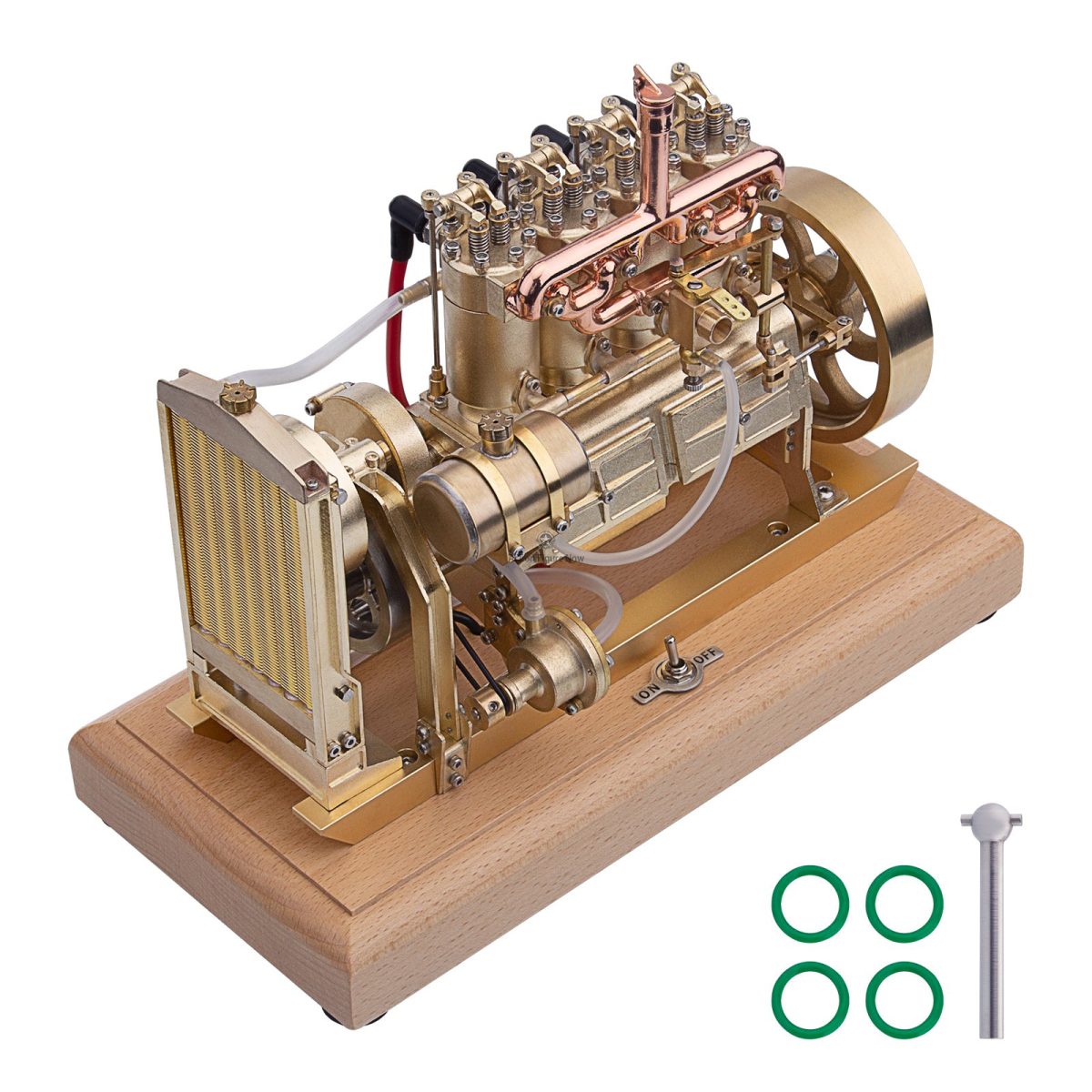 H75 12cc Vertical Single-Cylinder OHV Gas Engine Model with Mechanical Speed Limit and Complete Water Circulation Cooling System for Industrial Tractors