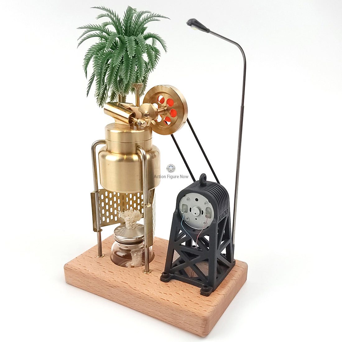 KACIO FD-6 3-Legged Miniature Oscillating Steam Engine Kit with Boiler & Steam Power Generation Parts