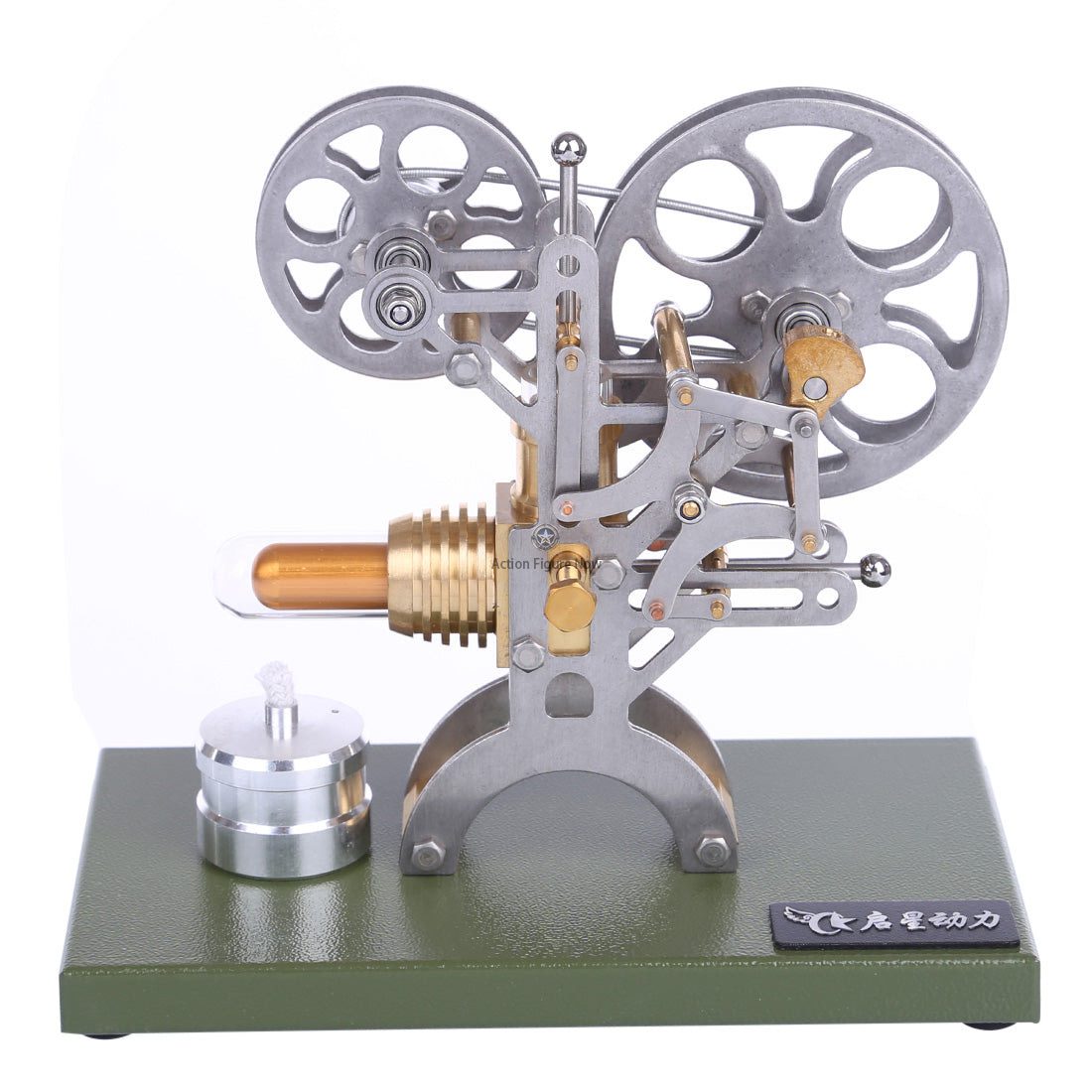 Stirling Engine Film Projector Model Kit - External Combustion Engine with Metal Base, Perfect Gift Stirling Engine Film Projector Model Kit - External Combustion Engine with Metal Base, Perfect Gift