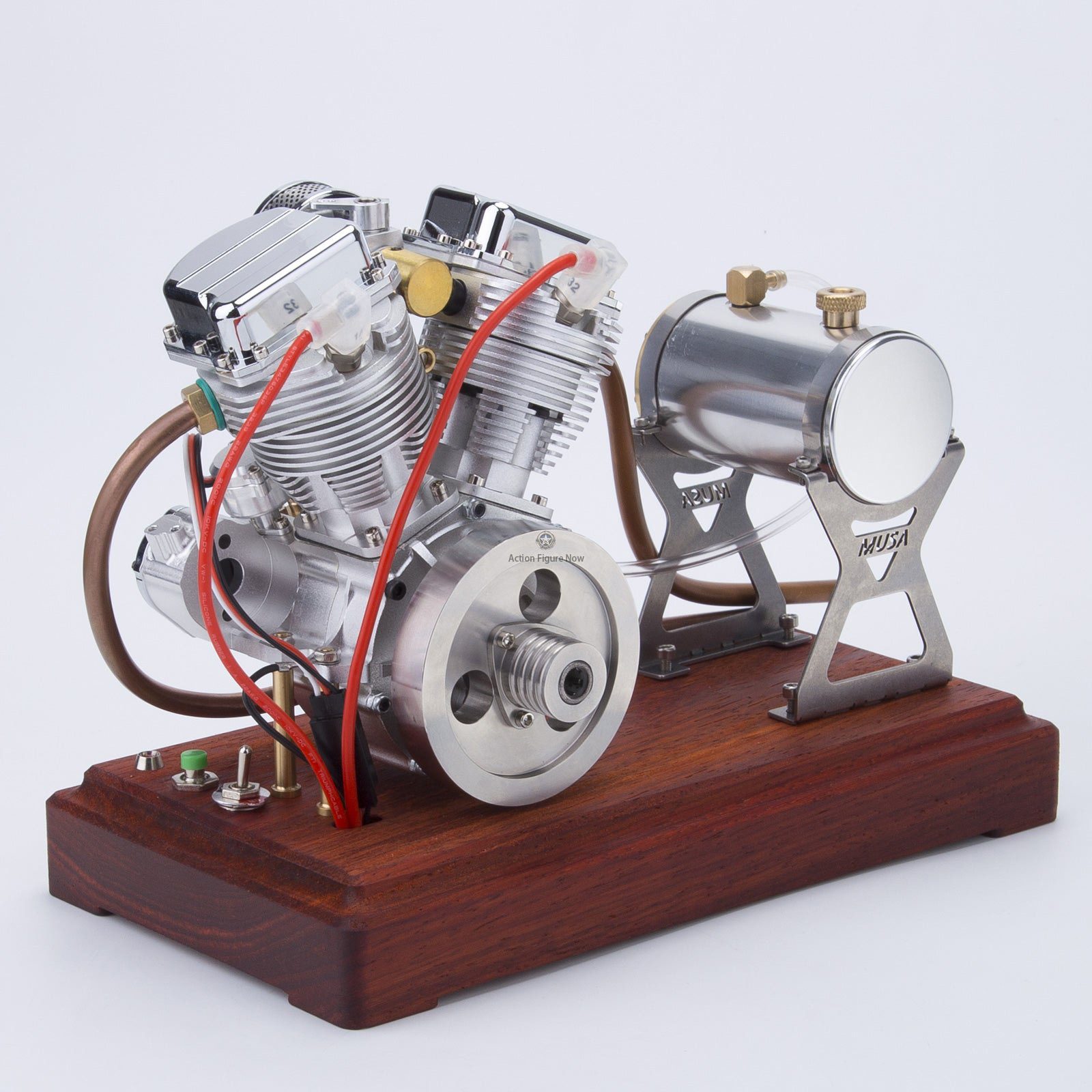 Original Wooden Base for CISON FG-9VT V-twin Engine Original Wooden Base for CISON FG-9VT V-twin Engine