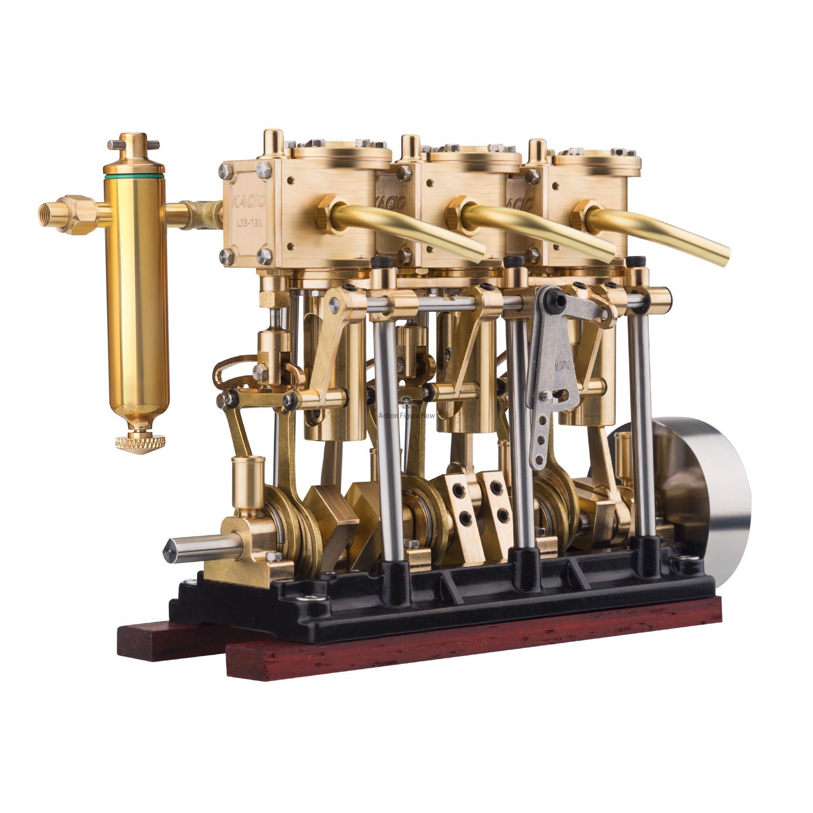 KACIO LS3-13S Three-Cylinder Steam Engine Model with Oil Cup and Forward/Reverse Rotation Capability KACIO LS3-13S Three-Cylinder Steam Engine Model with Oil Cup and Forward/Reverse Rotation Capability
