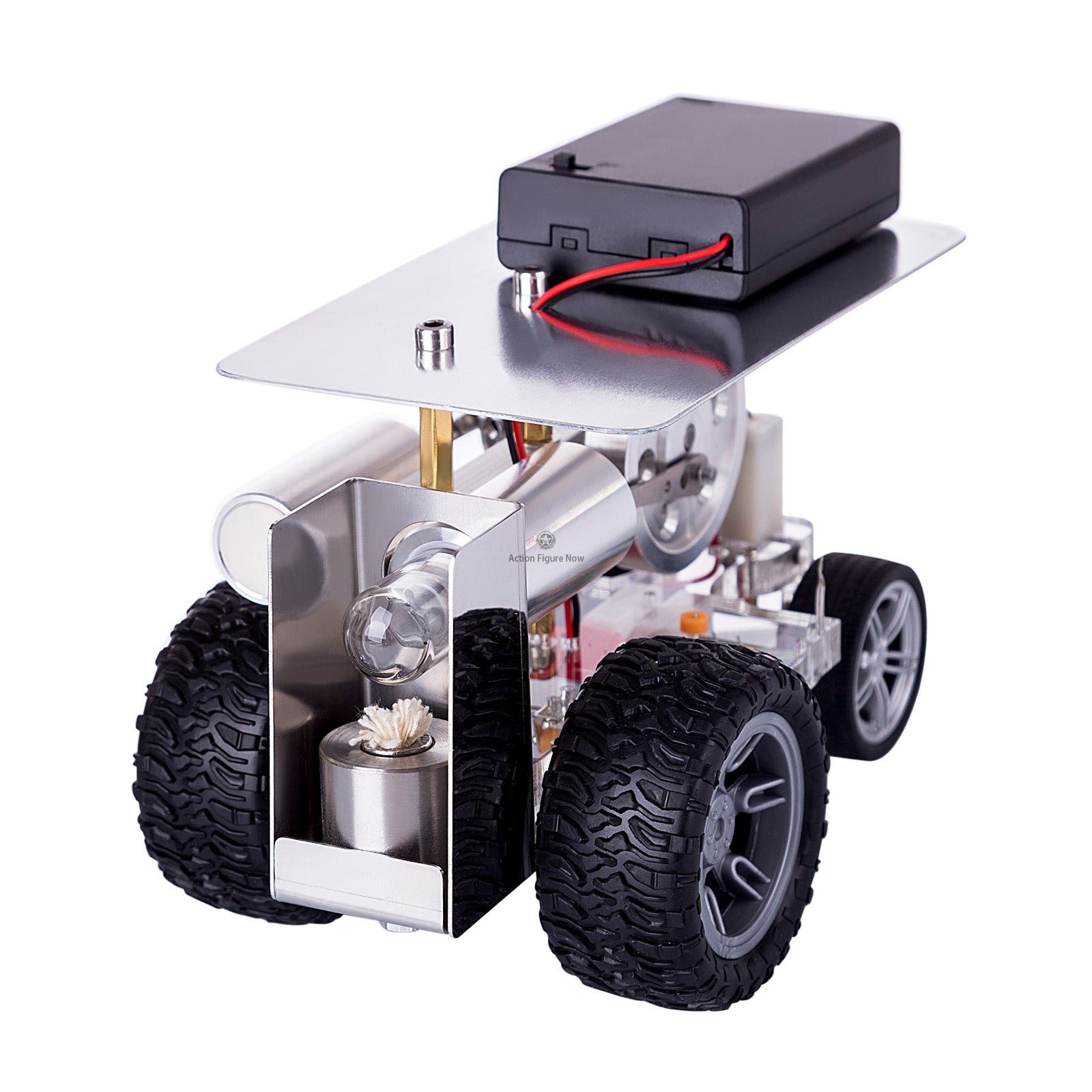 DIY Stirling Engine Model Car - RC Steering Vehicle for Science Experiments and Teaching DIY Stirling Engine Model Car - RC Steering Vehicle for Science Experiments and Teaching