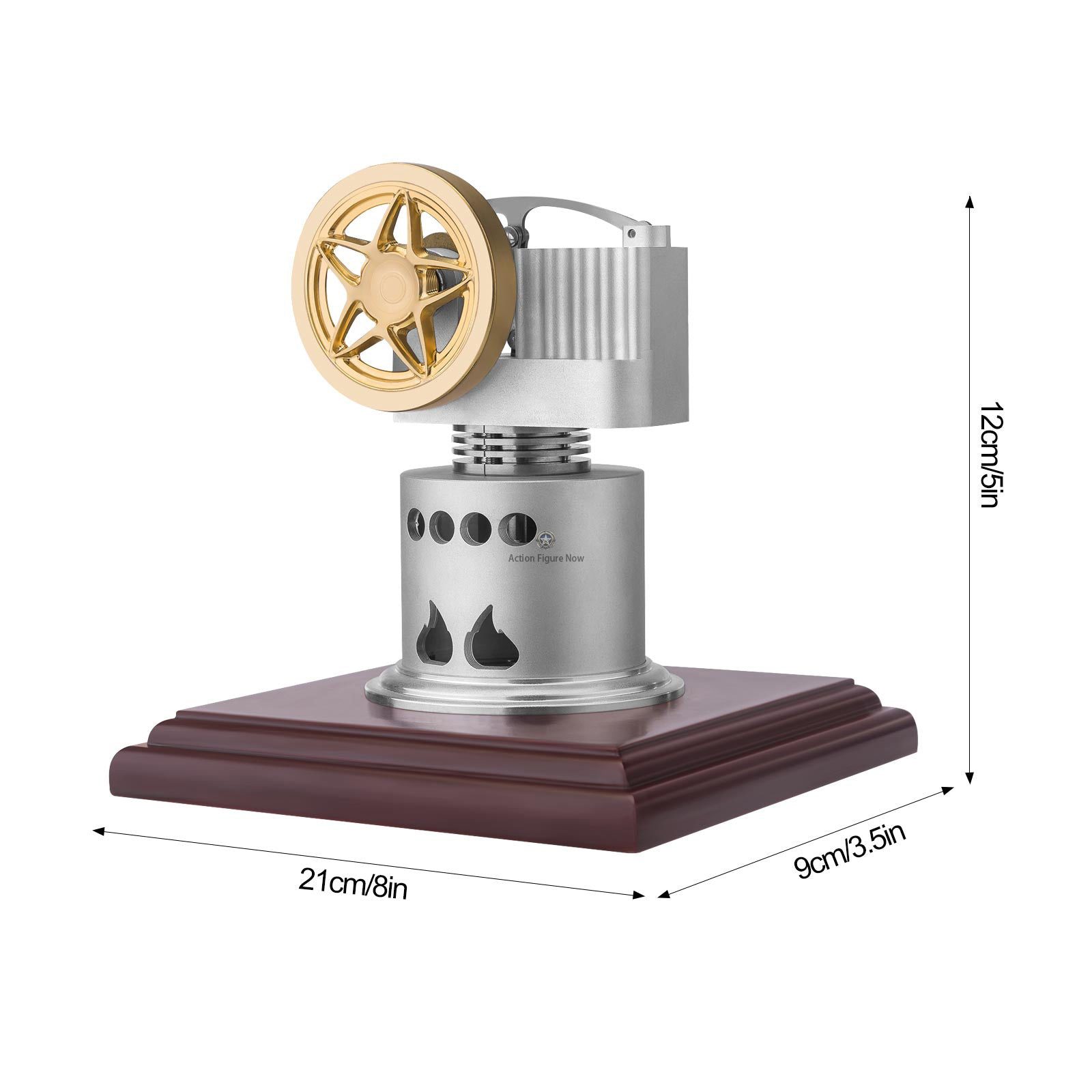Adjustable Vertical Metal Stirling Engine for STEM Science Experiment & Demonstration Adjustable Vertical Metal Stirling Engine for STEM Science Experiment & Demonstration