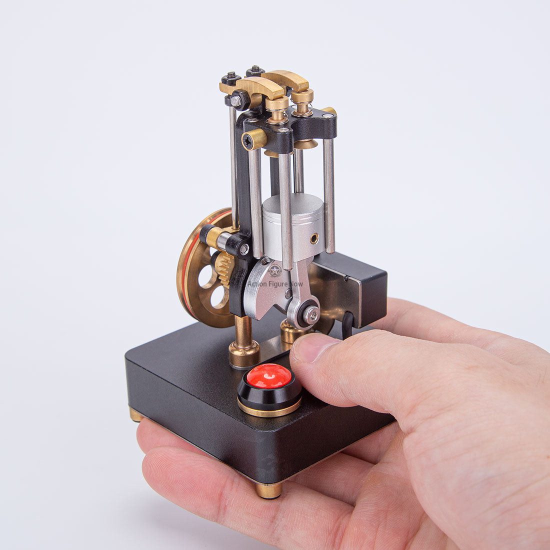 Mini Metal DIY Single-Cylinder 4-Stroke DOHC Pushrod Internal Combustion Engine Model Toy for Education and Science Experiments Mini Metal DIY Single-Cylinder 4-Stroke DOHC Pushrod Internal Combustion Engine Model Toy for Education and Science Experiments