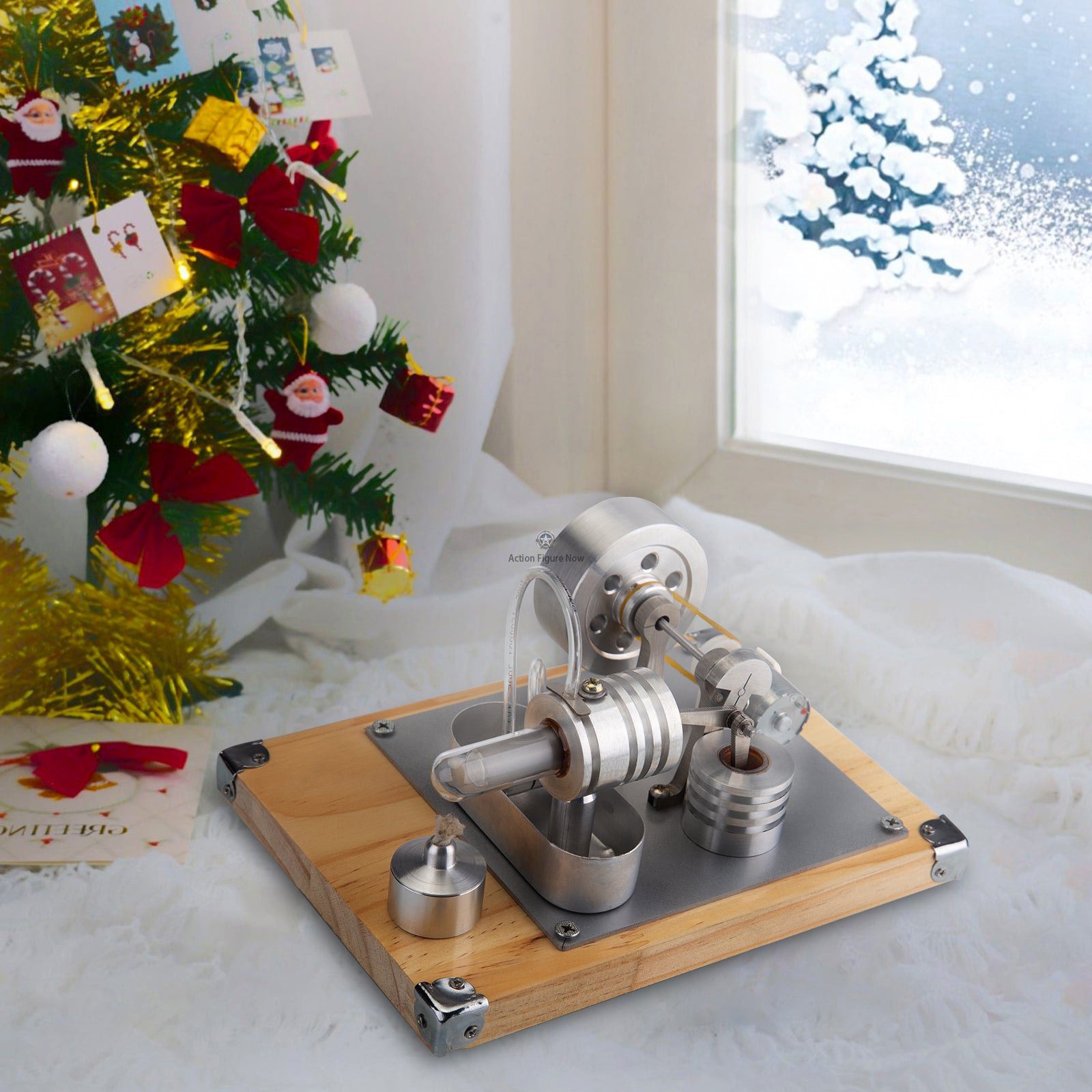 Stirling Engine Model - Power Generating Water Pump Water-Cooled Split Rectangular Educational Toy Stirling Engine Model - Power Generating Water Pump Water-Cooled Split Rectangular Educational Toy