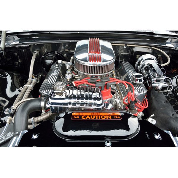 1/10 RC Car V8 Engine Fan Radiator Motor and Hood Kit for GRC 1976 F76 Motor