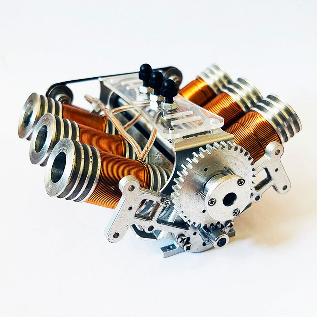 Brushless V6 Double-Piston Electric Motor for 1/10 RC Cars and Ships (Metal Construction) Brushless V6 Double-Piston Electric Motor for 1/10 RC Cars and Ships (Metal Construction)